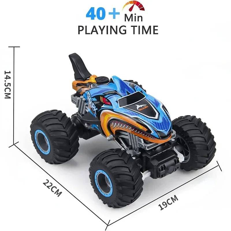 Monster Truck RC Car Electric  Stunt Cars with Light Sound Spray Toys - TheWellBeing4All