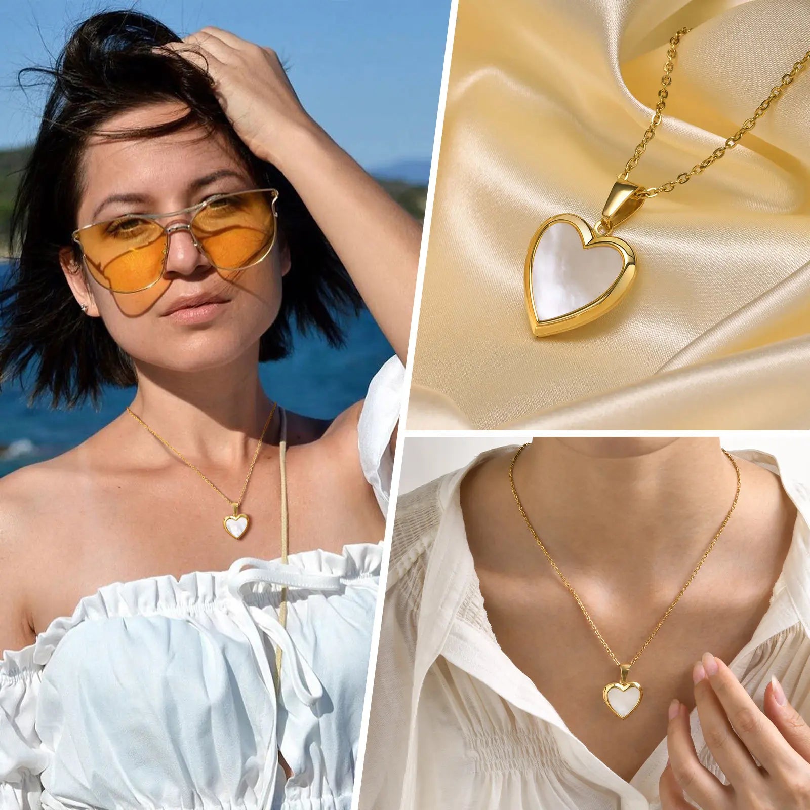 Openable Heart Pendant Necklace – Stainless Steel Photo Locket, Adjustable Chain (Gift Ready) - TheWellBeing4All