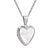 Openable Heart Pendant Necklace – Stainless Steel Photo Locket, Adjustable Chain (Gift Ready) - TheWellBeing4All