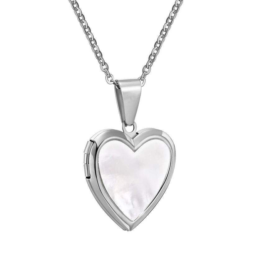Openable Heart Pendant Necklace – Stainless Steel Photo Locket, Adjustable Chain (Gift Ready) - TheWellBeing4All