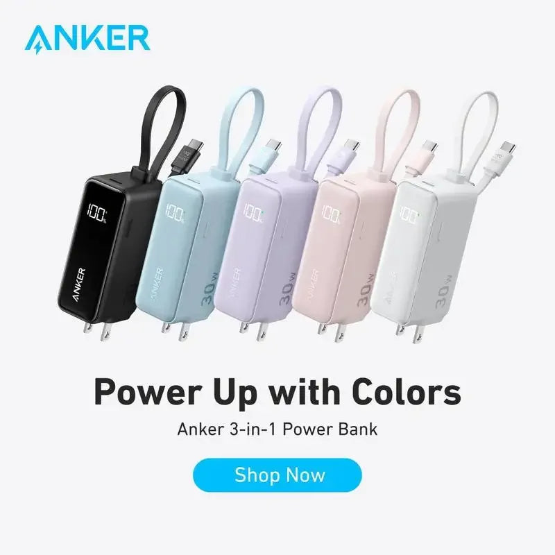 3-in-1 Power Bank Charger Block |10,000mAh Portable Charger - TheWellBeing4All
