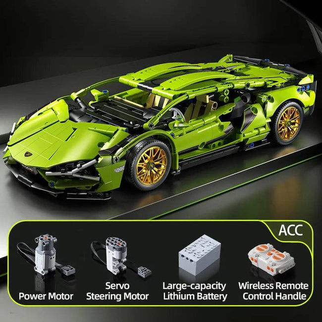 Racing Sport Car Model Building Blocks City Mechanical Speed Vehicle Supercar Bricks Puzzle Toys - TheWellBeing4All
