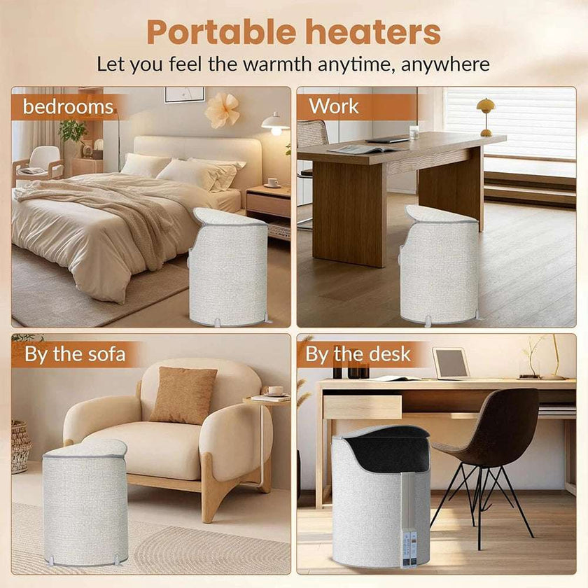 isfriday Foot Warmer Under Desk Heater - Quiet, Portable, 5 Heat Levels