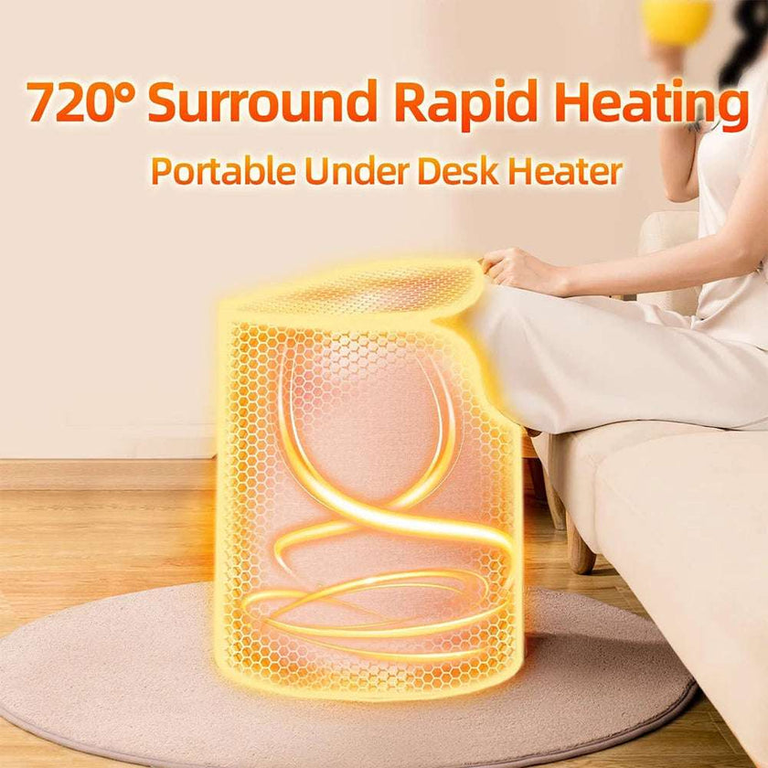 isfriday Foot Warmer Under Desk Heater - Quiet, Portable, 5 Heat Levels