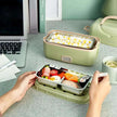 Portable Cook Electric Lunch Box - Vacuum Sealed, Silent Heating, Large Capacity, Double Layer Steam Smart Artifact