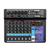 Professional Portable Mixer Sound Mixing Console with Computer Input and 48V Power (Model A8)