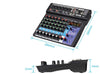 Professional Portable Mixer Sound Mixing Console with Computer Input and 48V Power (Model A8)
