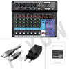 Professional Portable Mixer Sound Mixing Console with Computer Input and 48V Power (Model A8)