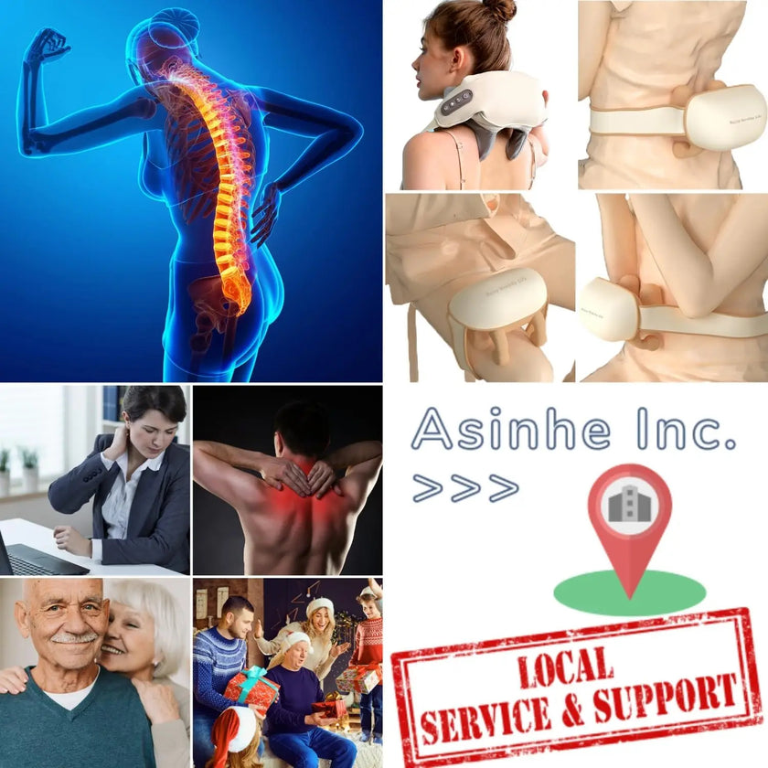 5D Kneading Neck & Shoulder Massager with Heat – Portable Electric Deep Tissue Massage for Pain Relief, Adjustable Strap & Posture Support (CE Certified) - TheWellBeing4All