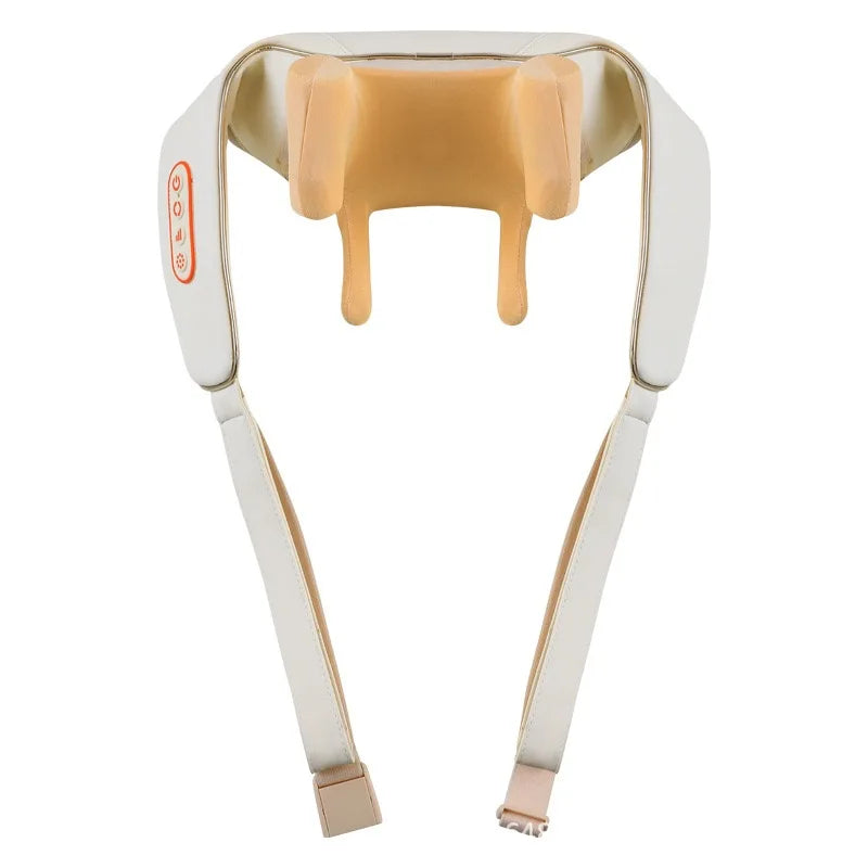 5D Kneading Neck & Shoulder Massager with Heat – Portable Electric Deep Tissue Massage for Pain Relief, Adjustable Strap & Posture Support (CE Certified) - TheWellBeing4All