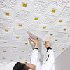 Ceiling Wallpaper | 3D Brick Pattern | Waterproof, Soundproof, Moisture-proof Foam Wall Stickers - TheWellBeing4All