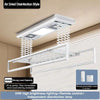 Electric Remote Control Lifting Clothes Drying Rack - Foldable and Extendable Aluminum Alloy Design