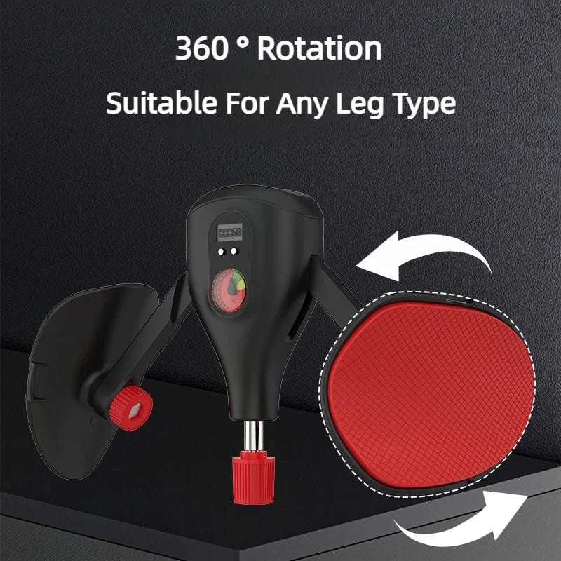 Smart Pelvic Floor Trainer with Intelligent Counting – Adjustable Resistance Kegel Exerciser for Men & Women – Home Leg & Glute Toner (Black Red/Grey Red)