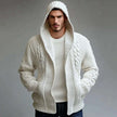 Men's Casual Cardigan Sweater Coat | Full Sleeve, Solid Color, Loose Outerwear, Open Stitch, Autumn Winter
