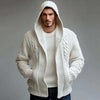 Men's Casual Cardigan Sweater Coat | Full Sleeve, Solid Color, Loose Outerwear, Open Stitch, Autumn Winter