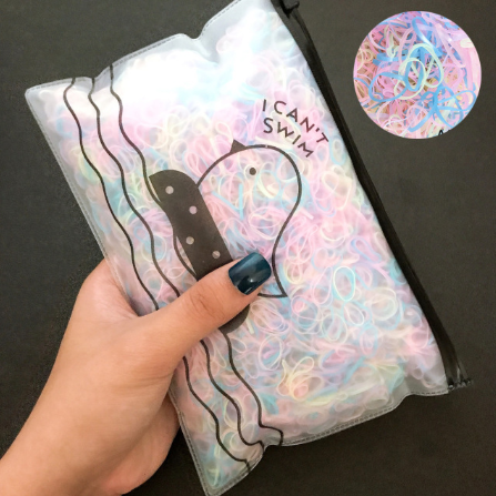 High-Quality Elastic Nylon Hair Bands For Girls Colorful Rubber Band Kids - The Well Being The Well Being D6 1000PCS Ludovick-TMB High-Quality Elastic Nylon Hair Bands For Girls Colorful Rubber Band Kids