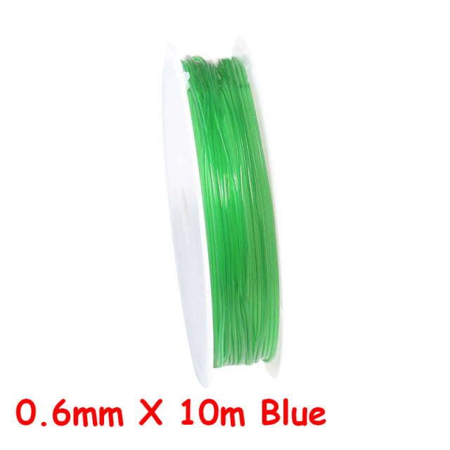 Beading Stretch Cords Elastic Line for Jewelry Making Supply Wire String Thread - The Well Being The Well Being 0.8mm X 7m Green / UK Ludovick-TMB Beading Stretch Cords Elastic Line for Jewelry Making Supply Wire String Thread
