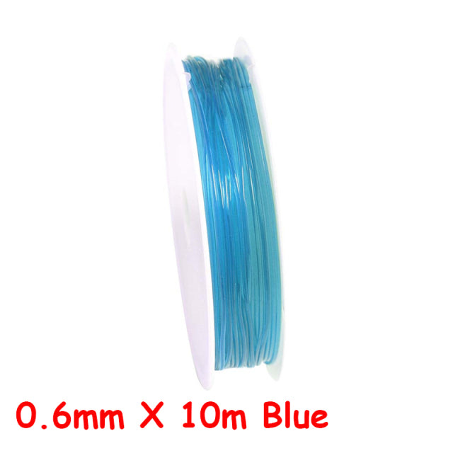 Beading Stretch Cords Elastic Line for Jewelry Making Supply Wire String Thread - The Well Being The Well Being 0.6mm X 10m Blue / UK Ludovick-TMB Beading Stretch Cords Elastic Line for Jewelry Making Supply Wire String Thread