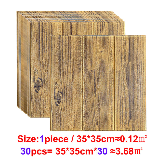 Wallpaper Wood Grain Sticker - The Well Being The Well Being Chinese fir / 35x35CMX0.5CM Ludovick-TMB Wallpaper Wood Grain Sticker