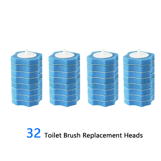 Disposable Bathroom Toilet Brush Cleaner - The Well Being The Well Being 32 PCS Ludovick-TMB Disposable Bathroom Toilet Brush Cleaner