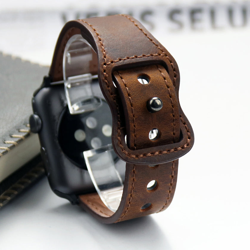 Genuine Leather Correa Strap for Apple Watch - The Well Being The Well Being Ludovick-TMB Genuine Leather Correa Strap for Apple Watch