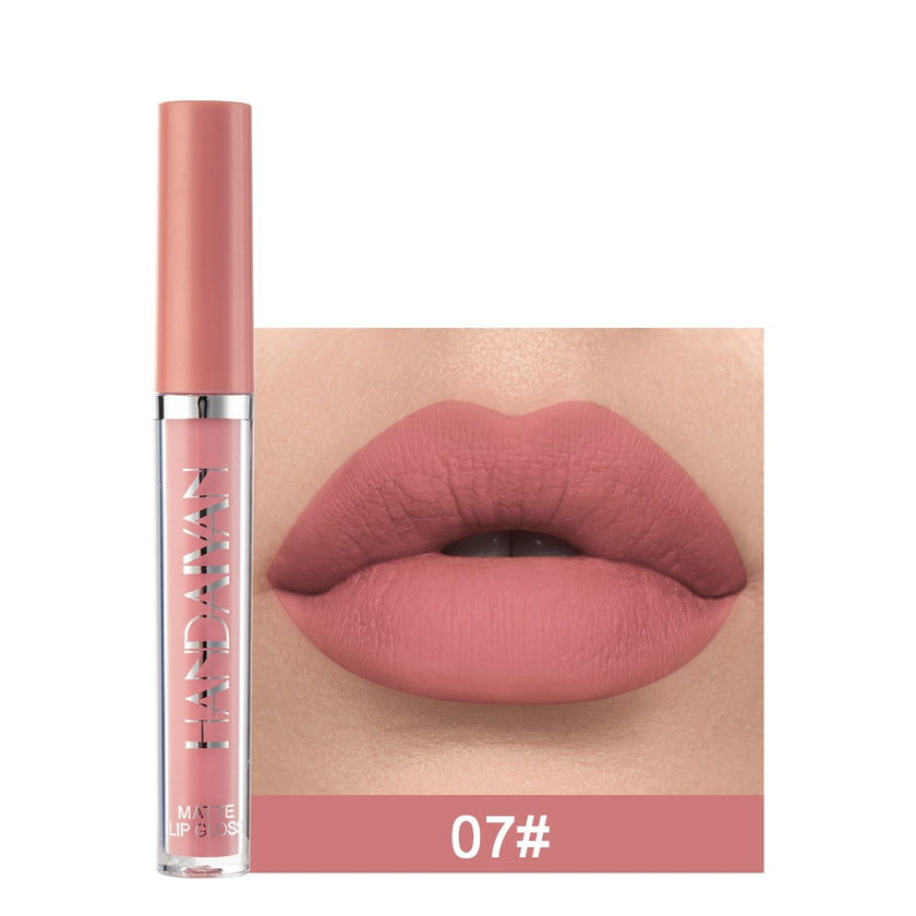 Velvet Matte Lip GLoss Long Lasting Waterproof Makeup Red Nude Liquid Lipsticks Non-Stick Cup Lip Tint - The Well Being The Well Being The Well Being Velvet Matte Lip GLoss Long Lasting Waterproof Makeup Red Nude Liquid Lipsticks Non-Stick Cup Lip Tint