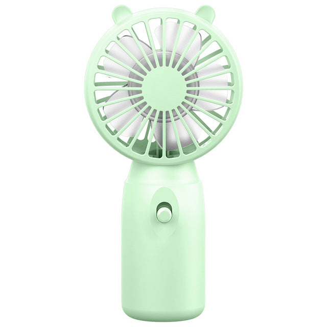 Handheld Personal Mini Fan USB Rechargeable Portable Fan Cooler With Strap Adjustable 3 Speed For Office Outdoor Travel - The Well Being The Well Being green 193 / Russian Federation Ludovick-TMB Handheld Personal Mini Fan USB Rechargeable Portable Fan Cooler With Strap Adjustable 3 Speed For Office Outdoor Travel