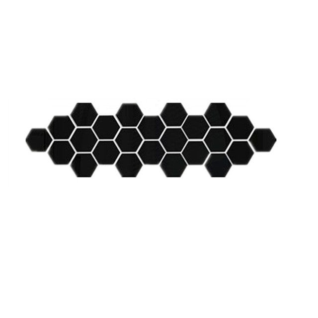 Hexagon Acrylic Mirror Wall Stickers - The Well Being The Well Being UK / Black / L-12Pcs(12.6x11cm) Ludovick-TMB Hexagon Acrylic Mirror Wall Stickers