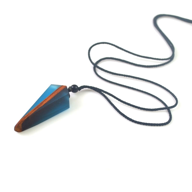 Wood Resin Necklace Pendant - The Well Being The Well Being ES170806121 Ludovick-TMB Wood Resin Necklace Pendant