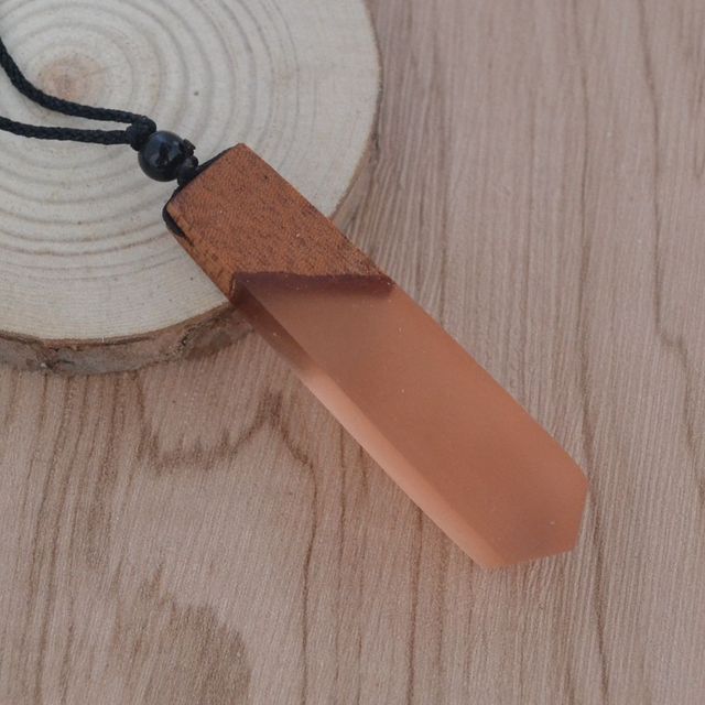 Wood Resin Necklace Pendant - The Well Being The Well Being ES170806127 Ludovick-TMB Wood Resin Necklace Pendant
