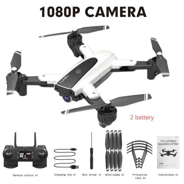 Limited Edition Aerial Drone Upgrade Remote Control Drone HJ68 Quadcopter UAV with 1080P/4K HD 120° Camera - The Well Being The Well Being 1080p 2batteries 2 / France Ludovick-TMB Limited Edition Aerial Drone Upgrade Remote Control Drone HJ68 Quadcopter UAV with 1080P/4K HD 120° Camera