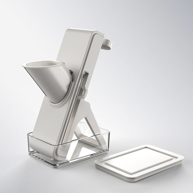 Multifunction Vegetable Slicer Safe Kitchen Slicer Salad Chopper Potato Slicer Grater French Fries Cutter - The Well Being The Well Being Usa / grey Ludovick-TMB Multifunction Vegetable Slicer Safe Kitchen Slicer Salad Chopper Potato Slicer Grater French Fries Cutter