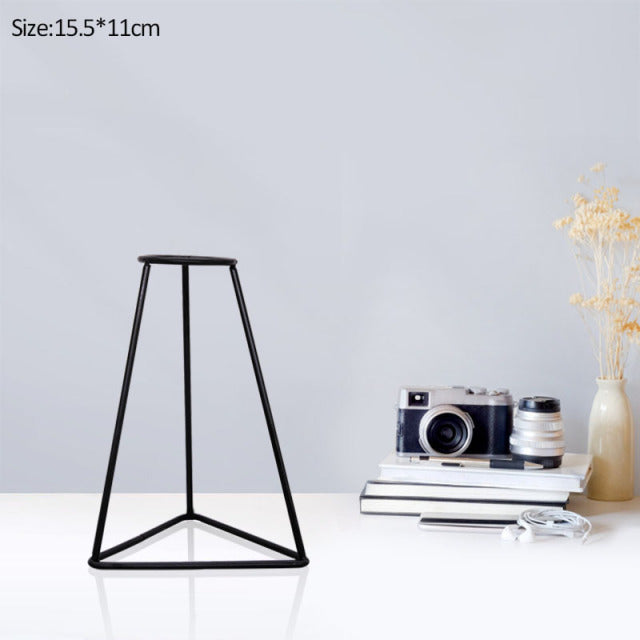 Iron Line Table Flowers Vase Pot Ornament Metal Plant Holder Nordic Styles - The Well Being The Well Being A08 Ludovick-TMB Iron Line Table Flowers Vase Pot Ornament Metal Plant Holder Nordic Styles