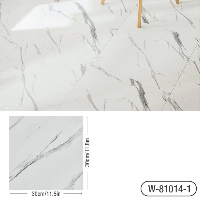 Simulated Thick Marble Tile Floor Sticker PVC Waterproof Self-adhesive - The Well Being The Well Being H / 1 piece Ludovick-TMB Simulated Thick Marble Tile Floor Sticker PVC Waterproof Self-adhesive