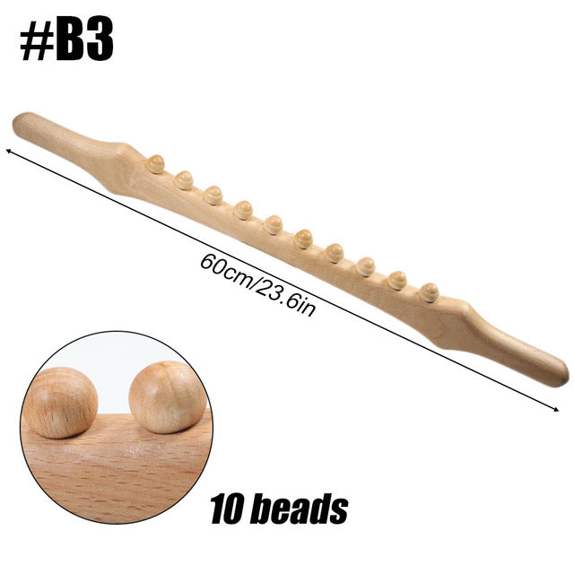 Wooden Scraping Stick Muscle Relaxation Massage Tool - The Well Being The Well Being B3 Ludovick-TMB Wooden Scraping Stick Muscle Relaxation Massage Tool