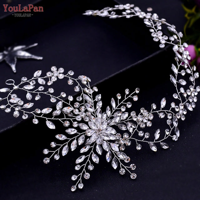 Headdresses for Bridal Headband Wedding - The Well Being The Well Being HP242-Silver Ludovick-TMB Headdresses for Bridal Headband Wedding