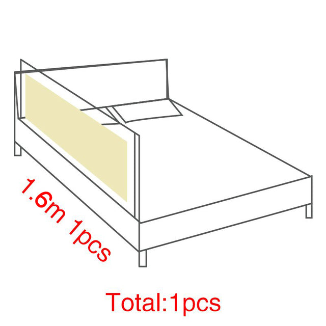 Child Bed Safety Barrier Gate Sleep Protector - The Well Being The Well Being 160cm 1 piece Yellow / France Ludovick-TMB Child Bed Safety Barrier Gate Sleep Protector