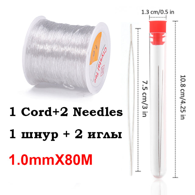 Beading Stretch Cords Elastic Line for Jewelry Making Supply Wire String Thread - The Well Being The Well Being 1.0mmX80M Crystal / UK Ludovick-TMB Beading Stretch Cords Elastic Line for Jewelry Making Supply Wire String Thread