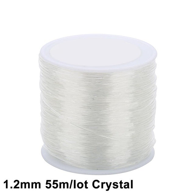 Beading Stretch Cords Elastic Line for Jewelry Making Supply Wire String Thread - The Well Being The Well Being 1.2mmX55m Crystal2 / UK3 Ludovick-TMB Beading Stretch Cords Elastic Line for Jewelry Making Supply Wire String Thread