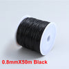 Beading Stretch Cords Elastic Line for Jewelry Making Supply Wire String Thread - The Well Being The Well Being 0.8mmX50m Black / UK Ludovick-TMB Beading Stretch Cords Elastic Line for Jewelry Making Supply Wire String Thread