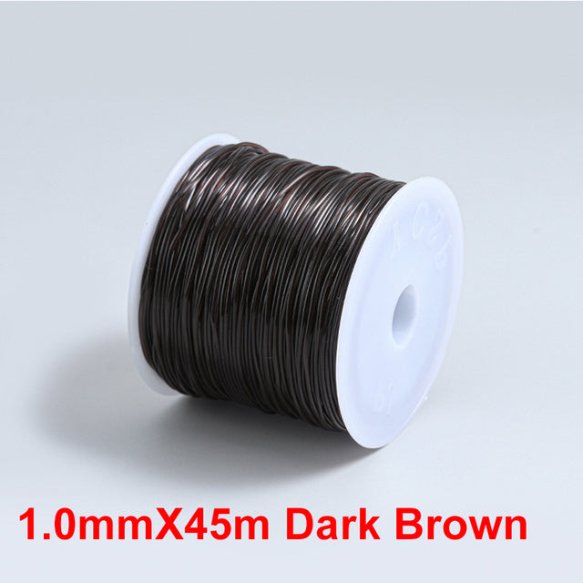 Beading Stretch Cords Elastic Line for Jewelry Making Supply Wire String Thread - The Well Being The Well Being 1.0mmX45m Dark Brown / UK Ludovick-TMB Beading Stretch Cords Elastic Line for Jewelry Making Supply Wire String Thread