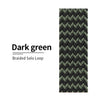 Nylon Braided Solo Loop fabric Strap For Apple Watch band - The Well Being The Well Being 17 W Green Black / 38MM or 40MM or 41MM / S Ludovick-TMB Nylon Braided Solo Loop fabric Strap For Apple Watch band