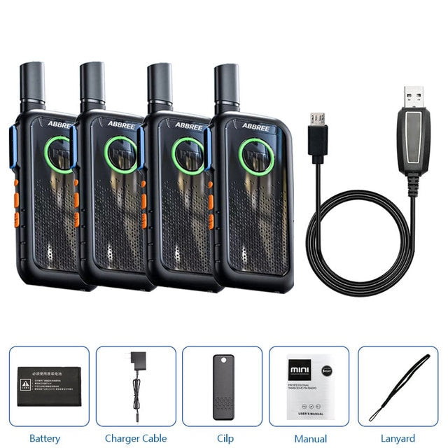 Mini Walkie Talkie ABBREE AR-M3 UHF Long Range Dual PPT USB Charging Portable Communicator Two way Radio - The Well Being The Well Being 4 M3-Cable Ludovick-TMB Mini Walkie Talkie ABBREE AR-M3 UHF Long Range Dual PPT USB Charging Portable Communicator Two way Radio
