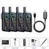Mini Walkie Talkie ABBREE AR-M3 UHF Long Range Dual PPT USB Charging Portable Communicator Two way Radio - The Well Being The Well Being 4 M3-Cable Ludovick-TMB Mini Walkie Talkie ABBREE AR-M3 UHF Long Range Dual PPT USB Charging Portable Communicator Two way Radio