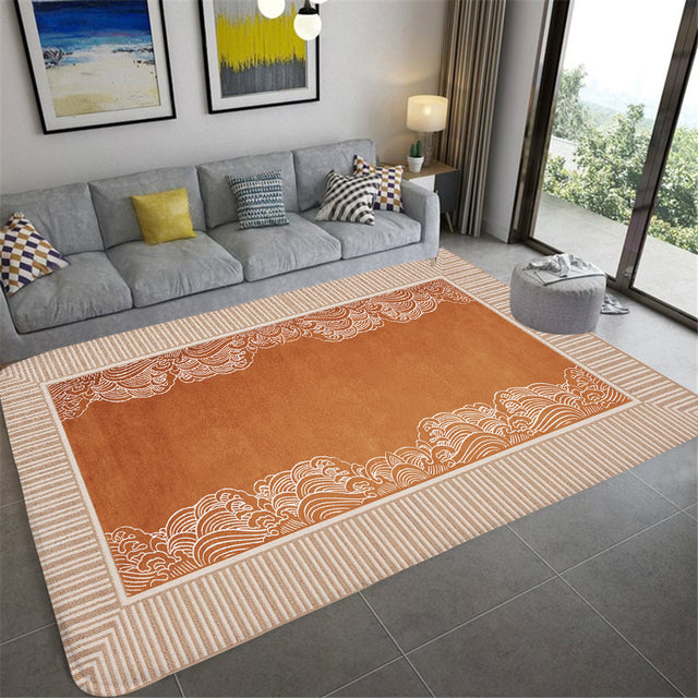 Nordic Black Gold Striped Living Room Carpet Bedroom Bedside Carpet Children's Play Kitchen Bathroom Non-slip Mat Doormat Tapis - The Well Being The Well Being 11 / 100x150cm39x59inch Ludovick-TMB Nordic Black Gold Striped Living Room Carpet Bedroom Bedside Carpet Children's Play Kitchen Bathroom Non-slip Mat Doormat Tapis