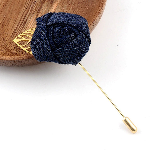 Bridegroom Wedding Brooches Cloth Art Hand-made Rose Flower Brooch Lapel Pin Badge Tassel Chain - The Well Being The Well Being B2 Ludovick-TMB Bridegroom Wedding Brooches Cloth Art Hand-made Rose Flower Brooch Lapel Pin Badge Tassel Chain