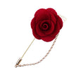 Bridegroom Wedding Brooches Cloth Art Hand-made Rose Flower Brooch Lapel Pin Badge Tassel Chain - The Well Being The Well Being A2 Ludovick-TMB Bridegroom Wedding Brooches Cloth Art Hand-made Rose Flower Brooch Lapel Pin Badge Tassel Chain