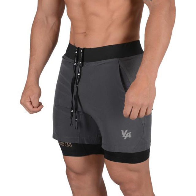 Fitness bodybuilding training quick-drying 2-in-1 shorts - The Well Being The Well Being Ludovick-TMB Fitness bodybuilding training quick-drying 2-in-1 shorts