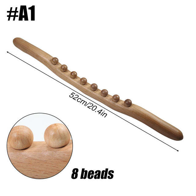 Wooden Scraping Stick Muscle Relaxation Massage Tool - The Well Being The Well Being A1 Ludovick-TMB Wooden Scraping Stick Muscle Relaxation Massage Tool