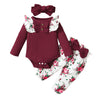 3Pcs Baby Girl Clothes Set Newborn's Clothing - The Well Being 3Pcs Baby Girl Clothes Set Newborn's Clothing